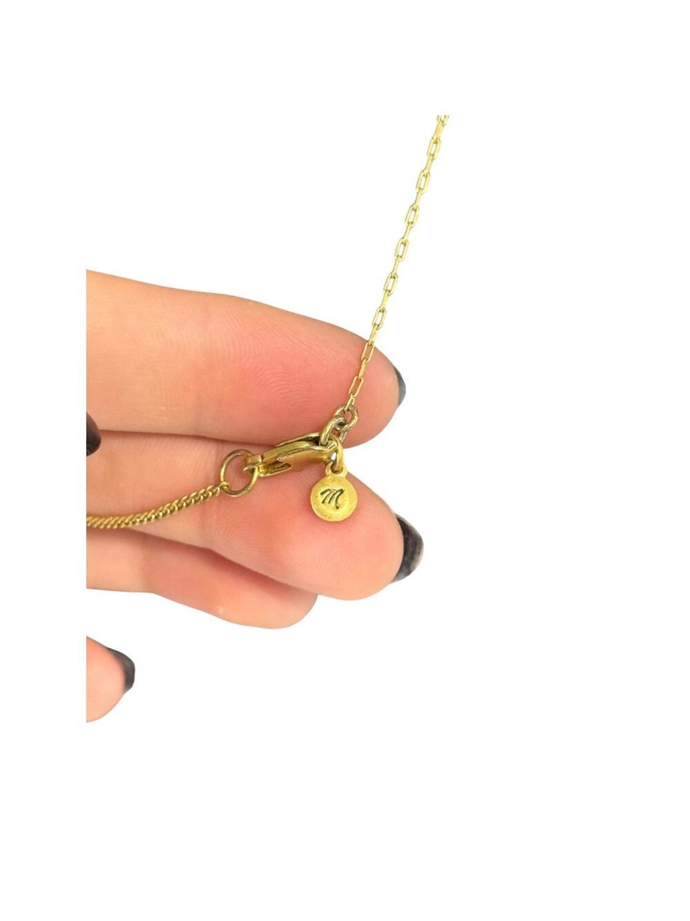 Madewell Gold Multicolor Beaded Chain Necklace - Picture 4 of 5